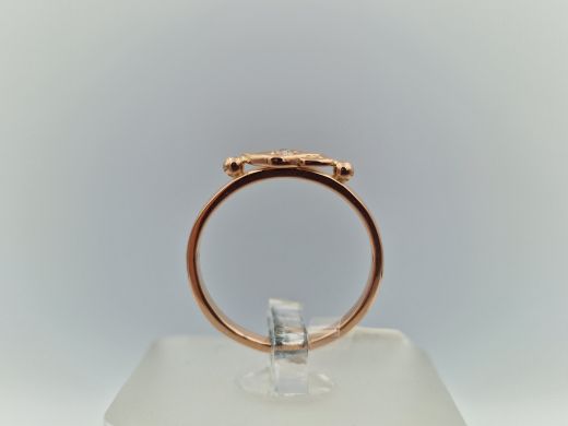 Zelta gredzens ar cirkoniju, 1.89 g, izm. 16.5