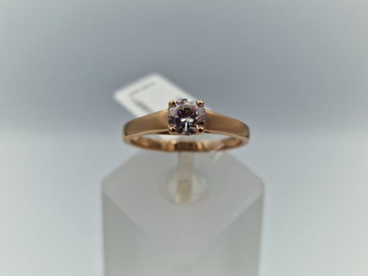 Zelta gredzens ar cirkoniju, 3.54 g, izm. 19.5