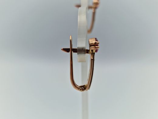 Zelta auskari ar briljantu, 3.96 g