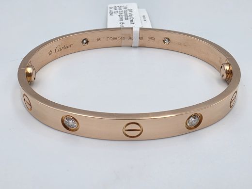 Zelta rokassprādze ar briljantu, 28.98 g, izm. 18 cm