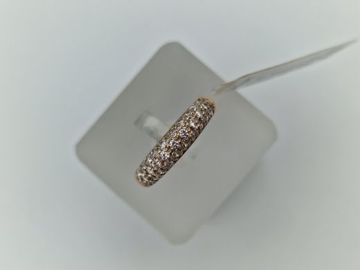 Zelta gredzens ar cirkoniju, 2.08 g, izm. 16