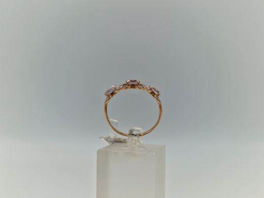 Zelta gredzens ar cirkoniju, 1.75 g, izm. 17.5