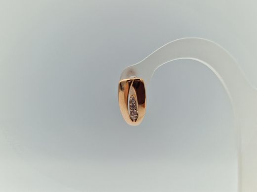 Zelta auskari ar cirkoniju, 1.44 g