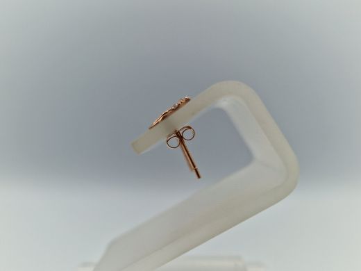 Zelta auskari ar cirkoniju, 0.47 g