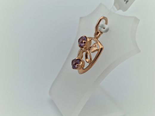 Золотой кулон с кораллом, 1.8 г