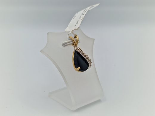 Золотой кулон с бриллиантом, 1.89 г