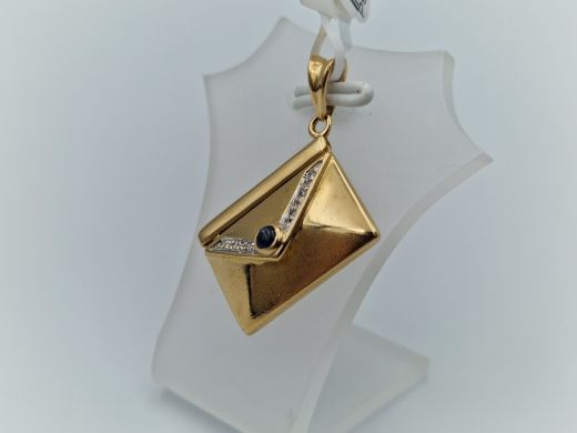 Золотой кулон с цирконом, 1.58 г