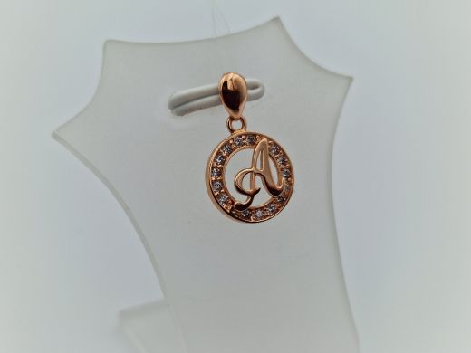 Zelta kulons ar cirkoniju, 0.88 g