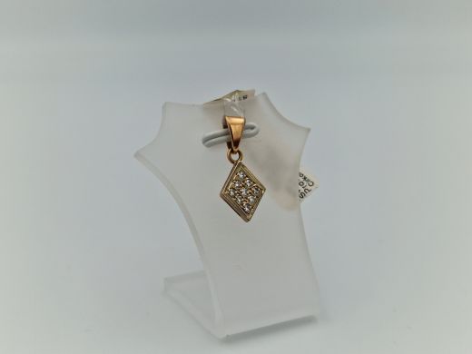 Zelta kulons ar cirkoniju, 1.54 g