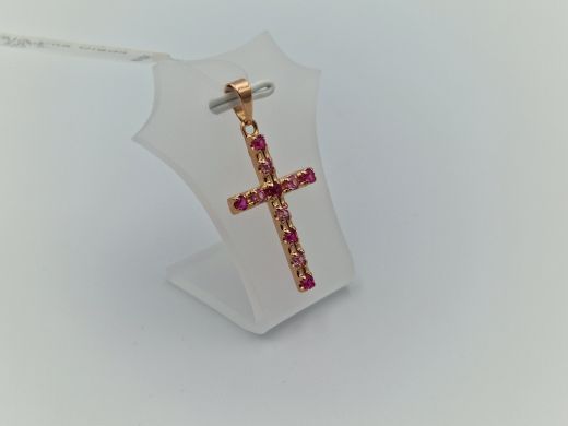 Золотой кулон с цирконом, 2.61 г