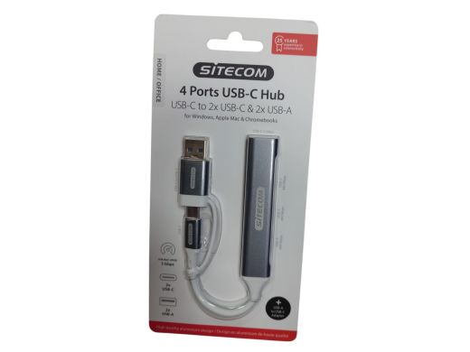 Sitecom 4 Ports Usb-C Hub