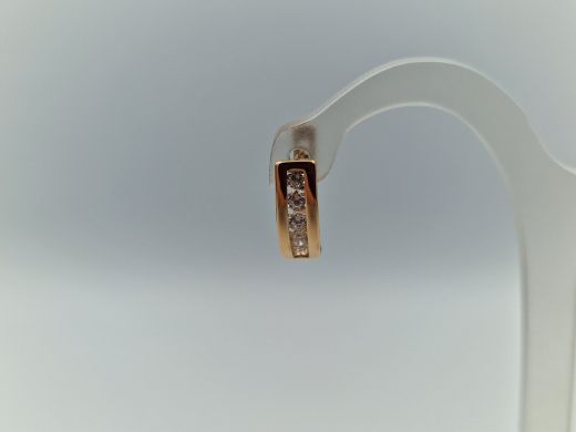 Zelta auskari ar cirkoniju, 1.48 g