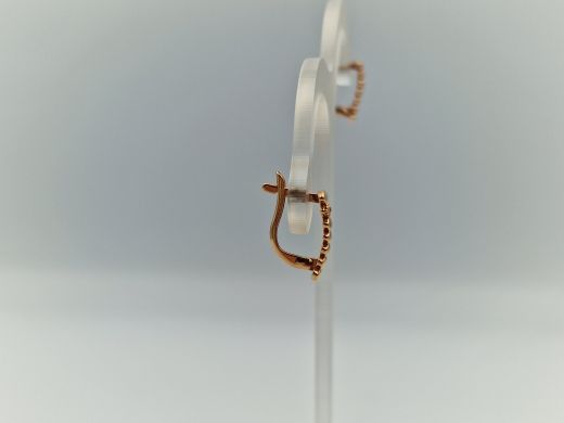 Zelta auskari ar cirkoniju, 1.83 g