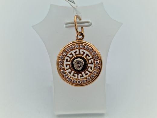 Zelta kulons ar cirkoniju, 4.08 g