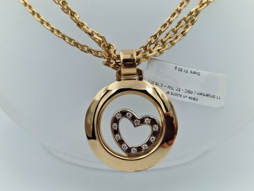 Золотое ожерелье с бриллиантом, 51.83 г, разм. 42