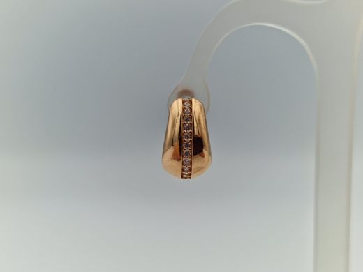 Zelta auskari ar cirkoniju, 2.07 g