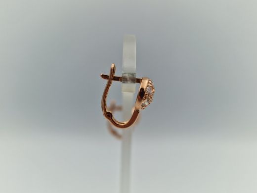 Zelta auskari ar cirkoniju, 1.87 g