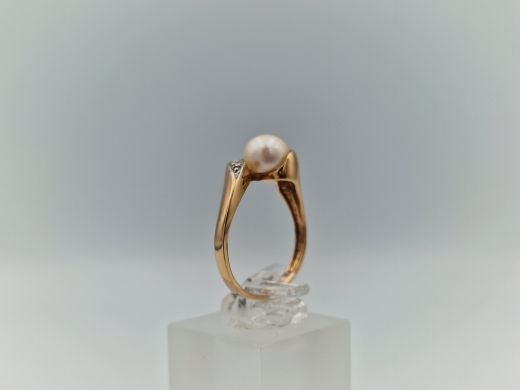 Zelta gredzens ar cirkoniju, 3.38 g