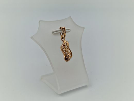 Zelta kulons ar cirkoniju, 0.87 g