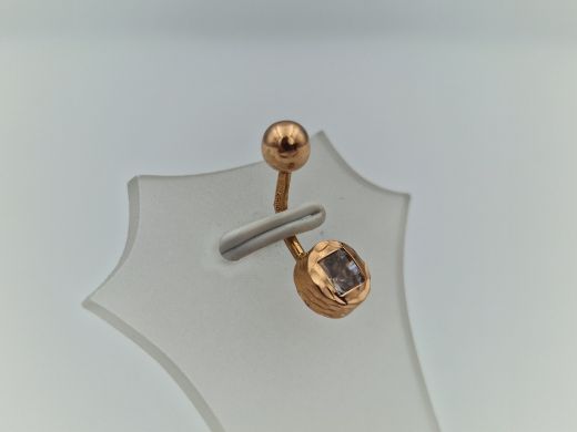 Золотой кулон с цирконом, 1.08 г