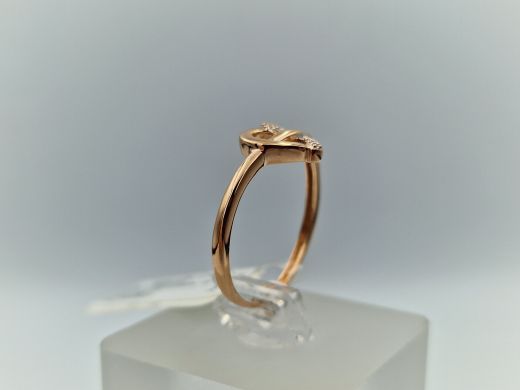 Zelta gredzens ar briljantu, 1.85 g, izm. 18