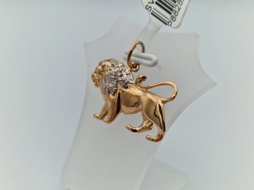 Золотой кулон с цирконом, 2 г