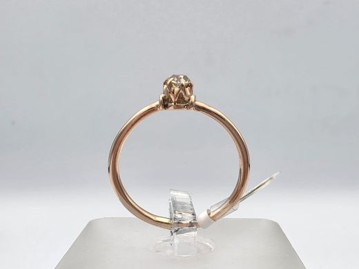 Zelta gredzens ar briljantu, 1.59 g, izm. 16.5