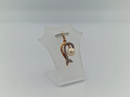 Zelta kulons ar cirkoniju, 1.55 g