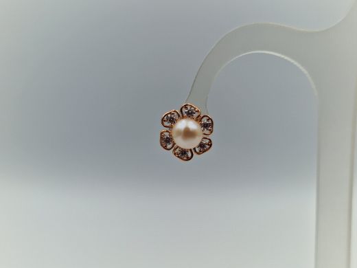 Zelta auskari ar cirkoniju, 0.94 g