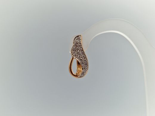 Zelta auskari ar cirkoniju, 5.48 g