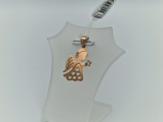 Zelta kulons ar cirkoniju, 0.68 g