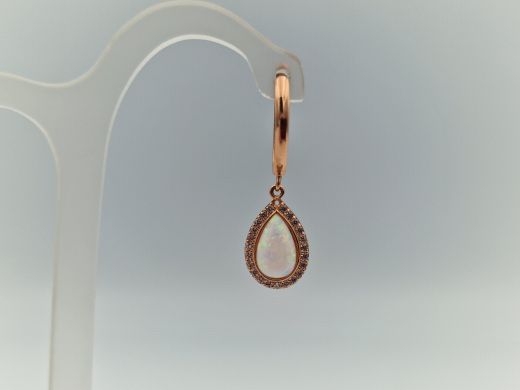 Zelta auskari ar cirkoniju, 1.85 g