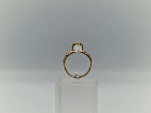 Zelta gredzens ar cirkoniju, 4.3 g, izm. 19.8