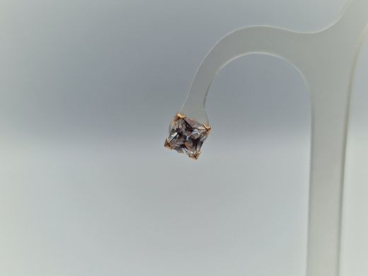 Zelta auskari ar cirkoniju, 0.78 g