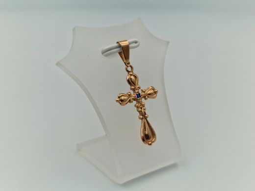 Золотой кулон с цирконом, 1.16 г