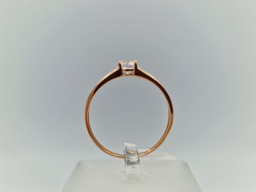 Zelta gredzens ar cirkoniju, 1.48 g, izm. 20