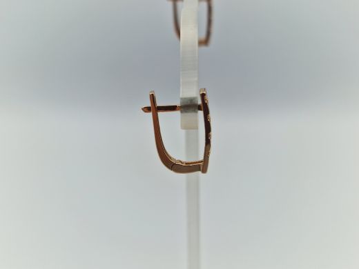 Zelta auskari ar cirkoniju, 2.09 g