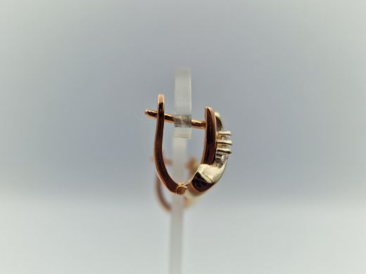 Zelta auskari ar cirkoniju, 5.78 g