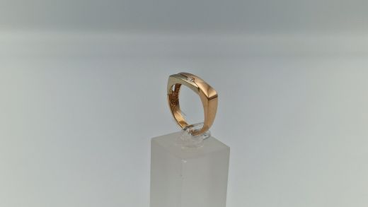 Zelta gredzens ar cirkoniju, 3.67 g, izm. 17.5