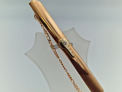 Золотой кулон с цирконом, 4.59 г