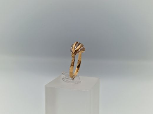 Zelta gredzens ar cirkoniju, 3.22 g