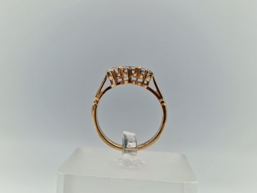 Zelta gredzens ar cirkoniju, 1.59 g, izm. 16