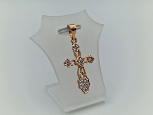 Золотой кулон с цирконом, 1.43 г