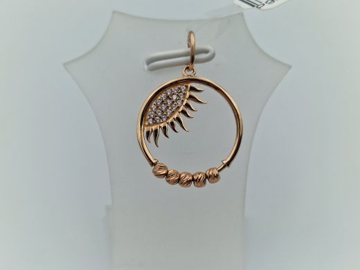 Zelta kulons ar cirkoniju, 1.15 g