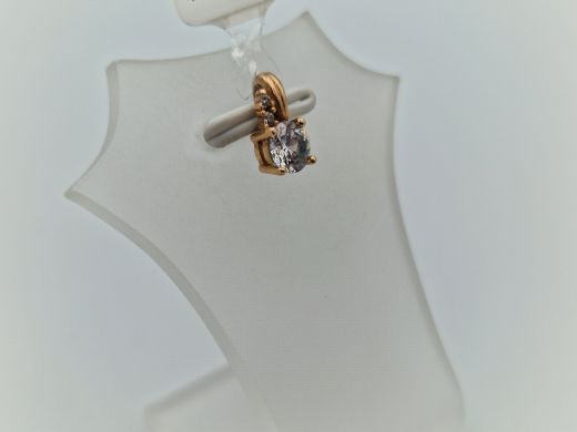 Золотой кулон с цирконом, 0.63 г