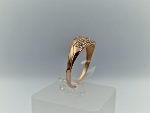 Zelta gredzens ar cirkoniju, 2.32 g, izm. 19.5