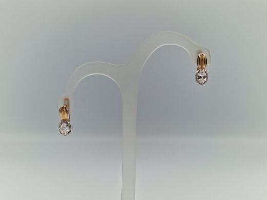 Zelta auskari ar cirkoniju, 2.59 g