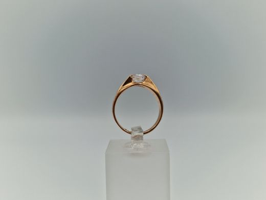 Zelta gredzens ar cirkoniju, 2.78 g, izm. 15