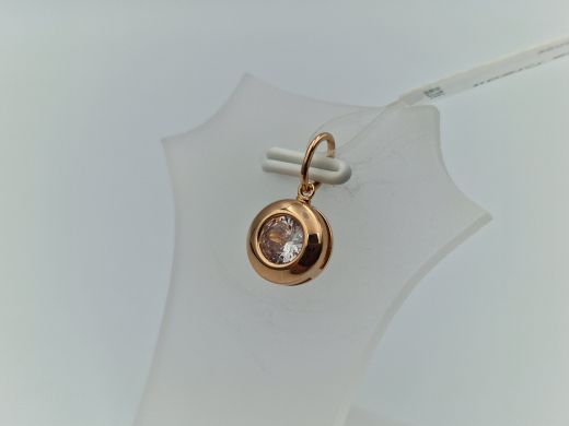 Zelta kulons ar cirkoniju, 0.62 g