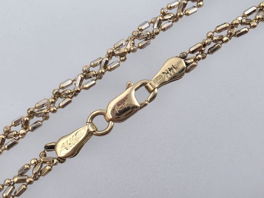 Zelta ķēdīte, 9.58 g, izm. 58 cm